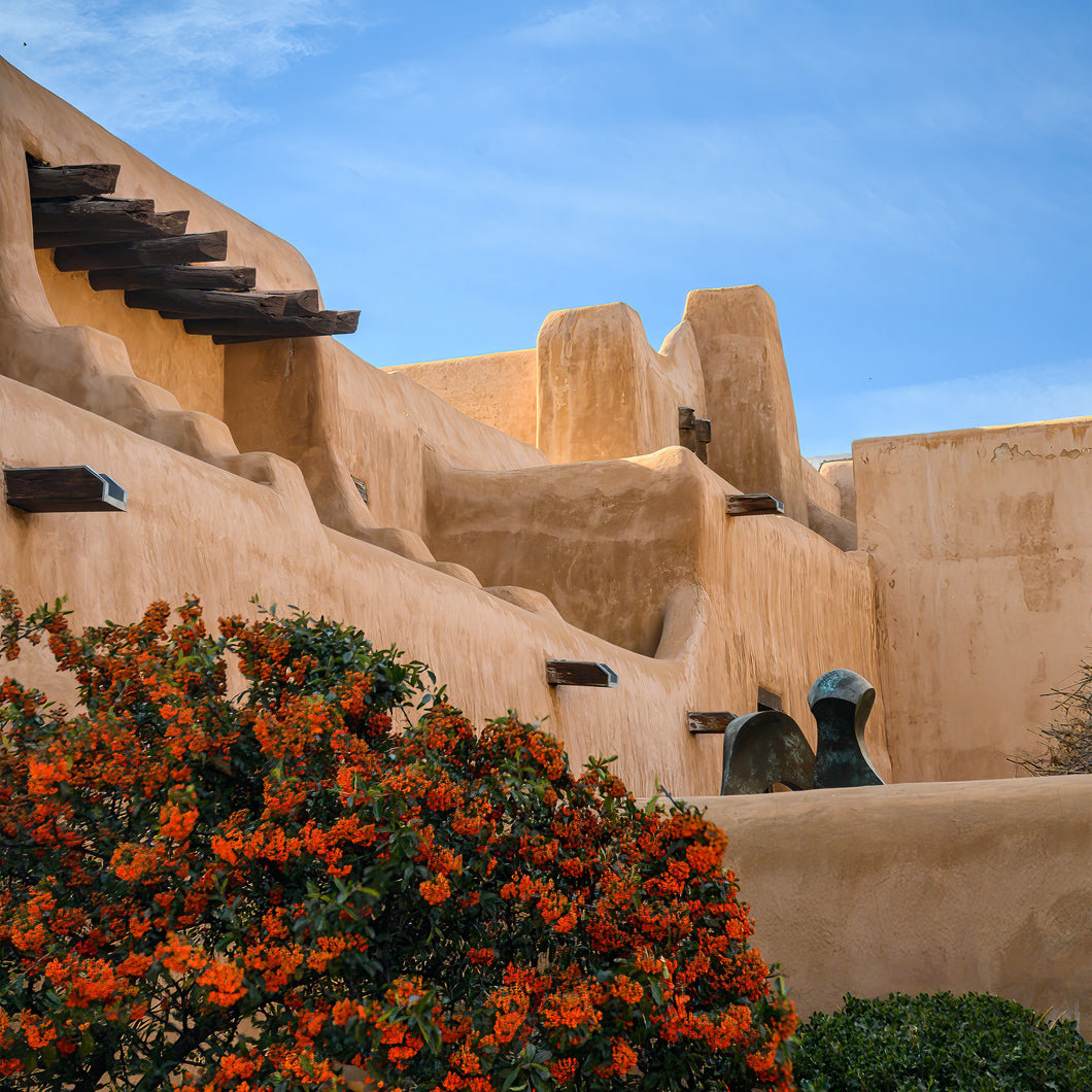 A015- Side Courtyard, New Mexico Museum of Art, Santa Fe, NM