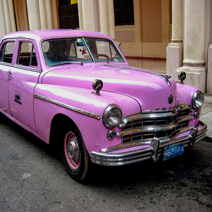A150- Pink Classic Car, Havana, Cuba