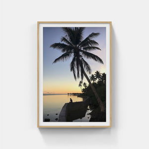 A123- Palm Sunset, Island of Yap, Micronesia