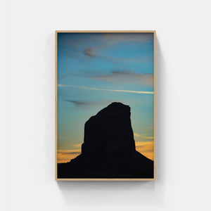 A025- Montezuma’s Silhouette, Monument Valley, AZ